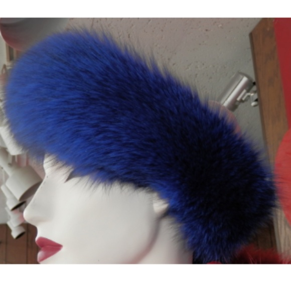 SALE Fox Fur Headband  - various colors - Picture 1 of 2